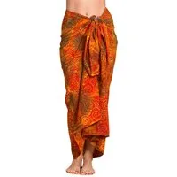 PANASIAM Sarong Pareo Tuch aus Viskose - blickdichtes Unisex Strandtuch & Wickelkleid, Viskose, in Größe L & XL - Wickelrock oder Bikini Cover-up für Damen & Herren