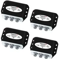 PremiumX SAT-Multischalter 4x DiSEqC Schalter 2/1 2.0 SAT Umschalter 2zu1 Switch 2-1 DVB-S DVB-S2