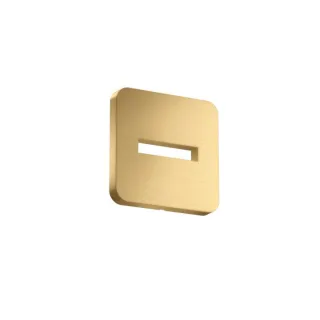 hansgrohe Rosette 35214250 130x130mm, softsquare, Wandmontage, brushed gold optic