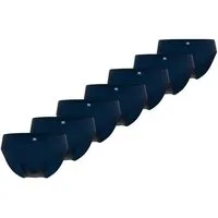 CECEBA Slip CECEBA Herren Sport-Slip blau uni 7er Pack (7-St)