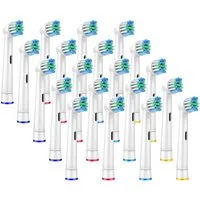 Athlix Aufsteckbürsten 20x Aufsteckbürsten für Oral B Elektrozahnbürsten Ersatzbürsten