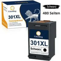 ColorKing Schwarz black multipack für HP 301 XL 301XL Deskjet 2540 1010 Tintenpatrone