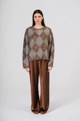 (THE MERCER) N.Y. - Pullover brown combo - Gr. - 34