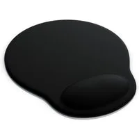 CSL Mauspad Office Gel Mousepad mit ergonomischer Handgelenkauflage, (1-St), Office Gel Mousepad mit ergonomischer Handgelenkauflage,schwarz