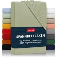 Blumtal Spannbettlaken Bettlaken aus Mikrofaser, Mikrofaser, Gummizug: rundum, (1 Stück)