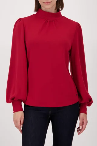 monari - Sweatshirt mit Puffärmeln chimney red - Gr. - 42