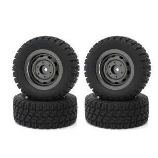 4PCS Tires Wheels All Terrain Universal Off-Road for MJX 16207 16208 HBX 16899 16890 Wltoys 144001 1/14 1/16 1/18 High S