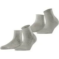 Esprit Kurzsocken Lacy Flowers 2-Pack Kurzsocken (2-Paar)