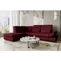 99rooms Ecksofa Toscana, Sofa L-Form, Eckcouch, Bettfunktion, Rundumbezug aus gepolstertem Velours VOGUE