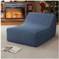 COSTWAY Luftsofa, Aufblasbarer Luftbett, Lazy Sofa, 126 x 106 x 66 cm