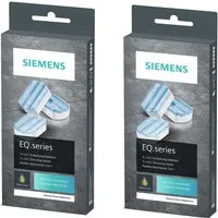 SIEMENS Kaffeevollautomaten-Entkalker TZ80002A Entkalkungstabletten (Spar-Set, [- 2 Packungen à 3 Tabs – insgesamt 6 Entkalkungstabletten Entkalkungstabletten für Siemens EQ‑Series Kaffeevollautomaten)