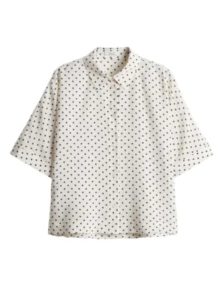 Opus - Bluse - Farise polkadot beige - Gr. - 40