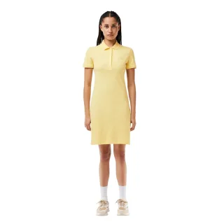 Lacoste - Polo-Kleid für Damen, Mit Kragen (Gelb)