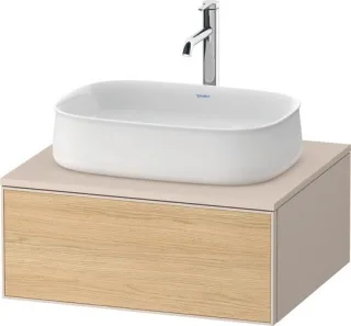 Duravit Zencha Konsolenwaschtischunterbau wandhängend Natur Eiche & Taupe Matt & Supermatt 650x550x2 ZE4810030830000