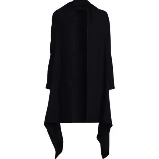 Großer CashTouch Cape-Schal, Damen, size: regular, Schwarz, Polyester, by Lands' End