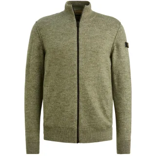 PME Legend - Strickjacke mit Stehkragen grün - Gr. - XL