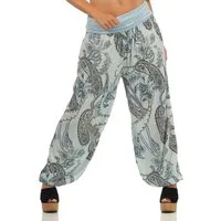 malito more than fashion Haremshose malito Damen Aladinhose mit Print, Haremshose zum Tanzen, Pumphose Pluderhose mit All-Over-Print
