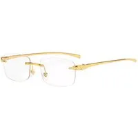 salazar.plus Sonnenbrille Randlos Rechteckig Unisex 4 Farben Rahmenlos Damen Herren Brille Randlose rechteckige Sonnenbrille UV400 Cat.1-3 ultraleicht & modern