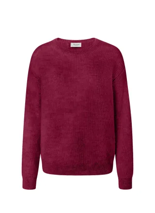MAERZ Muenchen - Pullover Rundhals 1/1 Arm bordeaux - Gr. - 44