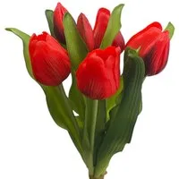 Kunsttulpe Künstlicher Tulpen-Bund 32cm "Soft-Touch" Kunstblume Tulpe, Floratexx GmbH, Höhe 32.00 cm