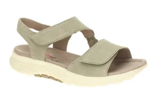 Gabor Damen Sandale 86.815.11 ROLLINGSOFT Gr?n Schilf Keilabsatz Klettverschluss