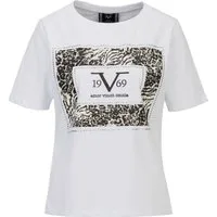 19V69 ITALIA Kurzarmshirt Bellara Embellish - T-Shirt - Kurzarmshirt - Shirt kurzarm Damen