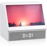 CkeyiN Pro Wecker Sonnenaufgang Wecker,Tageslichtwecker,Bluetooth-Lautsprecher 6 farbige Licht,mit 12 Naturgeräuschen,für Frauen Männer Teens
