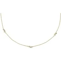 Fossil Kette ohne Anhänger Schmuck Geschenk Metall Halskette ELLIS, mit Zirkonia (synth)
