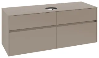Villeroy & Boch Waschtischunterschrank Collaro C04500 1400x548x500mm 4 Ausz. Waschtisch mittig Taupe C04500VM