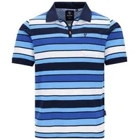 Hajo Poloshirt Pikeepolo in garngefärbtem Streifendessin allover - stay fresh-Qualitä