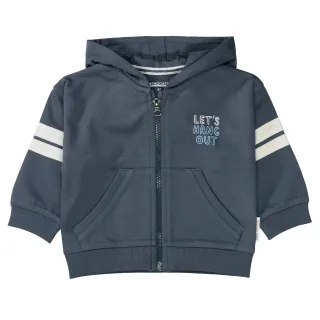 STACCATO - Kn.-Sweatjacke,oversized steel blue - Gr. - 74