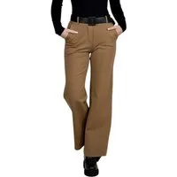 Mississhop Stretch-Hose Elegante Damenhose mit Gürtel und geradem Bein M.431