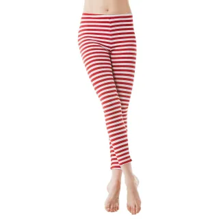 Leggings "Ringel", rot/weiß
