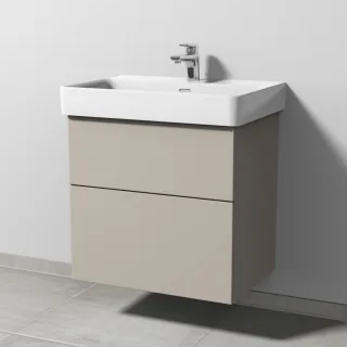 Sanipa 3way Waschtischunterbau zu Laufen Pro S Waschtisch mit 2 Auszügen, Kaschmir-Matt SP7671U