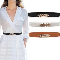 Zaewry Taillengürtel 3 Stücke Elastischer Taillengürtel für Damen Vintage Breiter Gürtel für Kleid