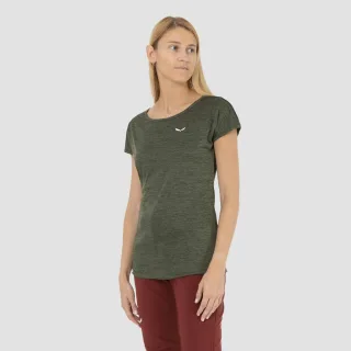 SALEWA - Puez Melange Dry'Ton T-Shirt Damen - Grün (Gr.38)