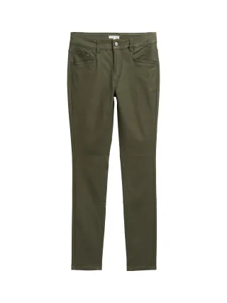 Tom Tailor - TTALEXA COATED SKINNY Jeans urban olive green - Gr. - 32