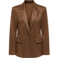 ONLY Lederimitat-Blazer ONLADDI L/S FAUX SUEDE BLAZER TLR Materialmix, loose fit