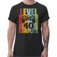Shirtracer T-Shirt Level 40 complete Vintage 40. Geburtstag