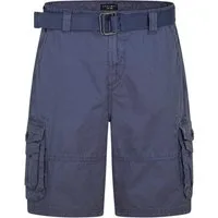 DENIMFY Cargoshorts Herren Shorts DFUlli Regular Fit Bermudashorts aus 100% Baumwolle mit Gürtel