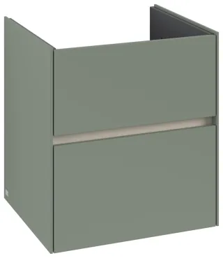 Villeroy & Boch Waschtischunterschrank Collaro 561x610x480mm 2 Ausz. Waschbecken mittig Soft Green C14200AF