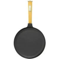BIG-PAN Crêpepfanne Ø22 cm Pfanne für Crêpes - Pfannkuchen Gusseisen, Gusseisen