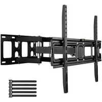 LALAHO TV-Wandhalterung TV Wandhalterung VESA 400*600mm, -10° bis 10°, 50kg, mit Wasserwaage, (bis 70 Zoll, TV Wandhalterung Fernsehhalterung neigbar schwenkbar VESA 600*400)