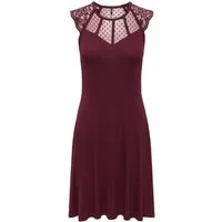 ONLY Spitzenkleid ONLEMILIE S/L FIT AND FLARED DRES CS JRS Viskosemischung, regular fit