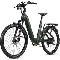 TTGO E-Bike Cityrad 28 Zoll, SUV, Fully, Vollfederung, max. 120km, 70Nm, Drehmomentsensor, 7 Gang Shimano ARDTY300D Schaltwerk, Kettenschaltung, Heckmotor, 720 Wh, (mit Bremslicht, Farb-LCD-Display, Hydraulische Scheibenbremsen), S6, Lockout-Federgab