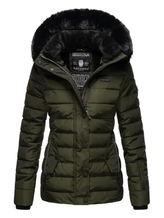 Navahoo Damen Winter Steppjacke Milianaa – Warm, Kuschelig & Wetterfest mit Kapuze