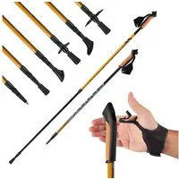 MSports® Nordic-Walking-Stöcke MSPORTS Nordic Walking Stöcke Carbon Premium - aus hochwertigem Carbon