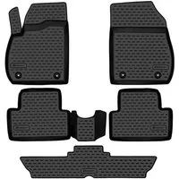 LEMENT Auto-Fußmatten 3D-Gummimatten passend für OPEL Zafira ab 2012 7 Sitze (5 St), für OPEL Zafira Pkw, Passgenau