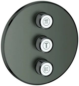 GROHE 3-fach UP-Ventil Grohtherm Smart Control 29122 FMS rd. hard graphite geb., 29122AL0 29122AL0