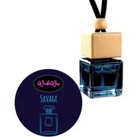 WonderWax Raumduft WonderWax® Auto Duft Quadrat Schwarz braun 8 ml, (Sauvage), Duftrichtung: Savage